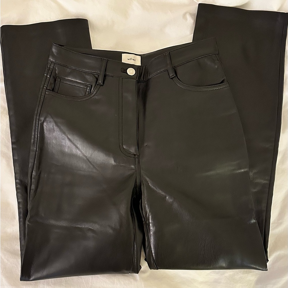 Aritzia Wilfred Faux Leather Pants